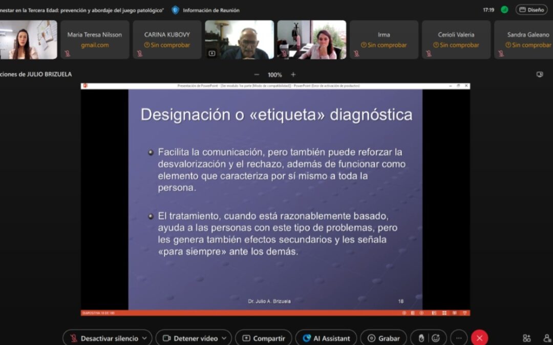 CAPACITACIÓN «BIENESTAR EN LA 3RA EDAD»